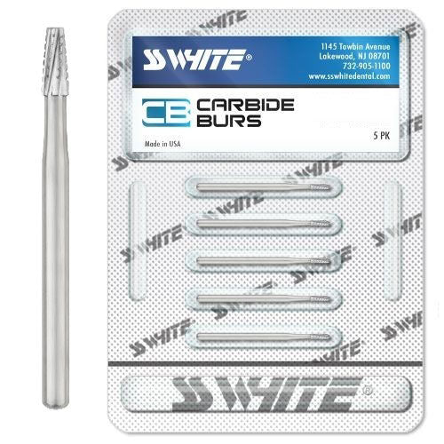 SS White 14072-5 FG Friction Grip #702 Surgical Length Taper Fissure Crosscut Carbide Burs 5/Pk SS White 14072-5 FG Friction Grip #702 Surgical Length Taper Fissure Crosscut Carbide Burs 5/Pk